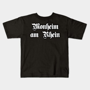 Monheim am Rhein written with gothic font Kids T-Shirt